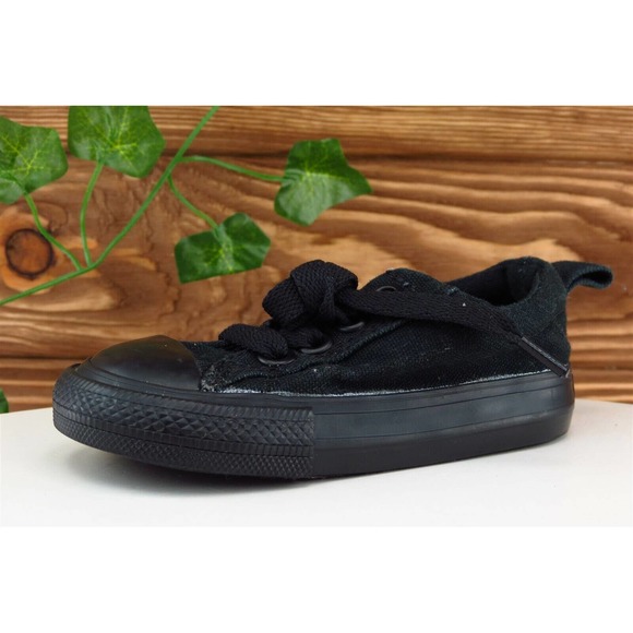 Converse all Star Toddler Boys‎ 5 Medium Black Low Top Fabric - Picture 1 of 6